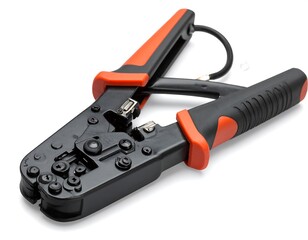 Black and orange tool on white background