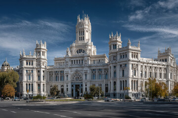 Fototapeta premium stunning view of europe capital featuring historic monuments under ultrabright clear sky