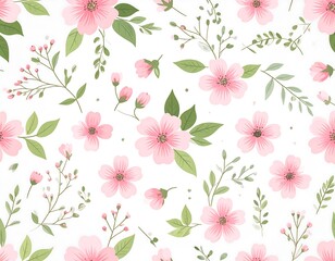 Delicate floral pattern