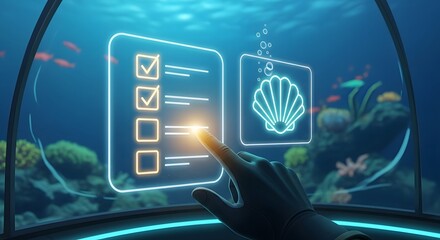 Underwater Interface with Checklist