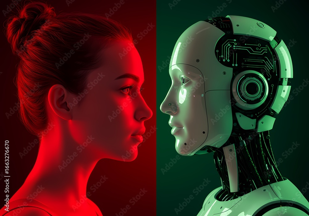 Aufkleber humanity and artificial intelligence a deep dive into the future of human robot interaction and coll