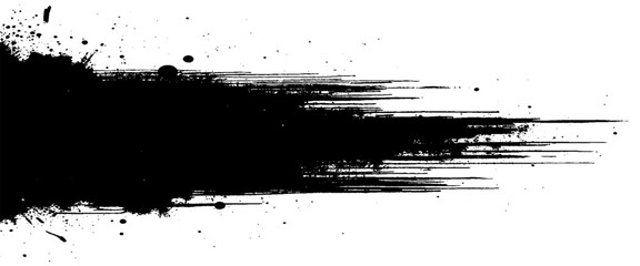 Vector brush stroke with ink background brush stroke spray