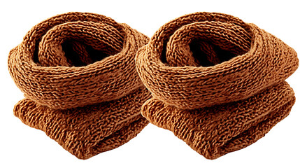 Obraz premium knitting wool scarf