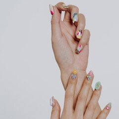manicure and pedicure, nail art hands