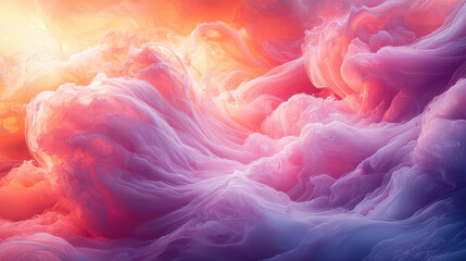 Fototapeta premium A vibrant canvas of pastel hues, swirling and twirling in a mesmerizing ballet, forming a captivating background wallpaper that invites the viewer to lose themselves in a world of artistic expression 