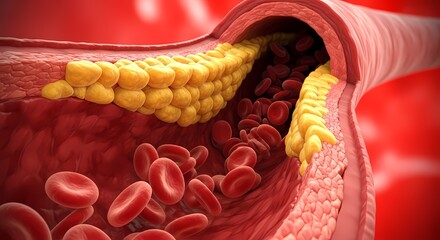 Understanding Atherosclerosis The Build Up of Plaque Inside Arteries Affecting Blood Flow and Cardiovascular Health