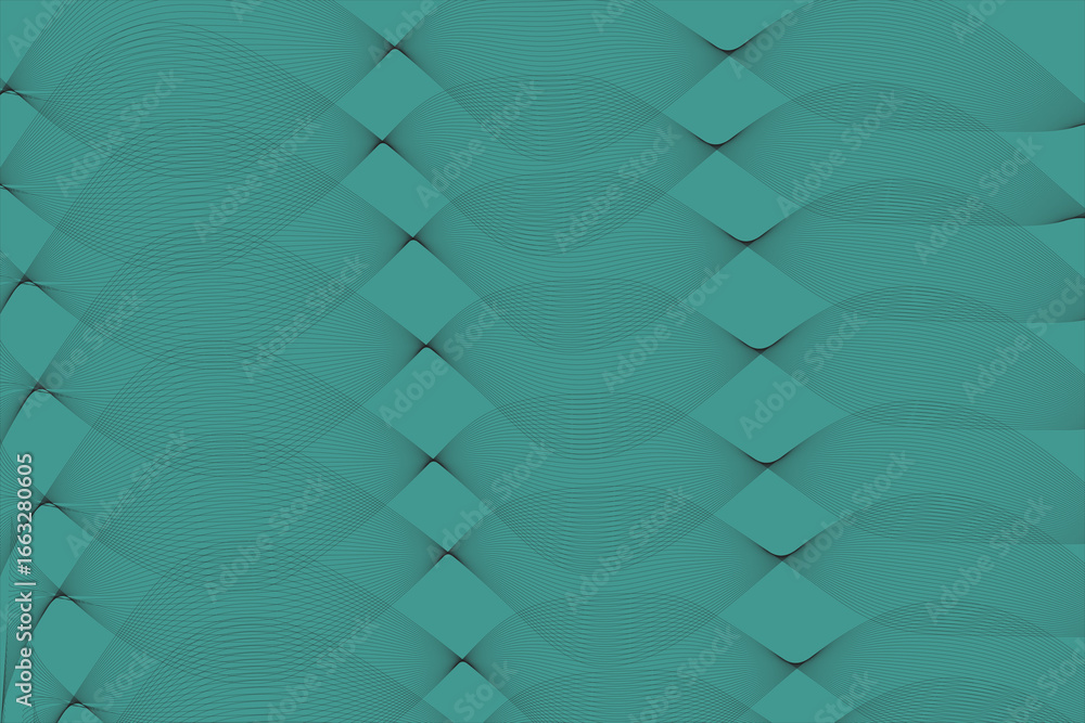 Poster teal geometric abstract background with intersecting lines and rhombus shapes a modern and sophistic
