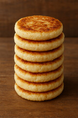 photo of wingko food which is a typical food made from coconut and sugar and comes from the Babat...