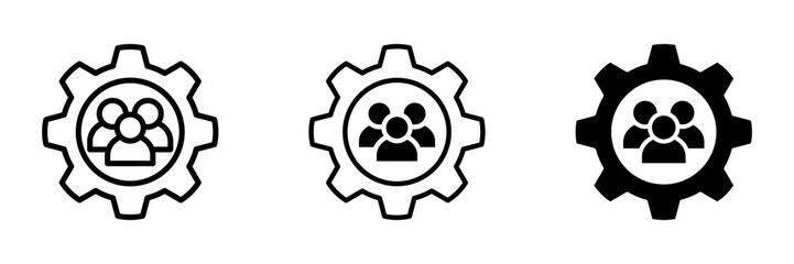 Hr Management multiple icon style vector illustration. Simple vector illustration 