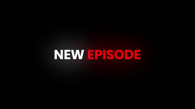 New Episode &ndash; 4K Particles Text Animation for TV and Web Series Launches