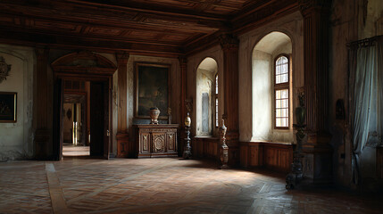 Fototapeta premium A tour inside a grand old castle (3)