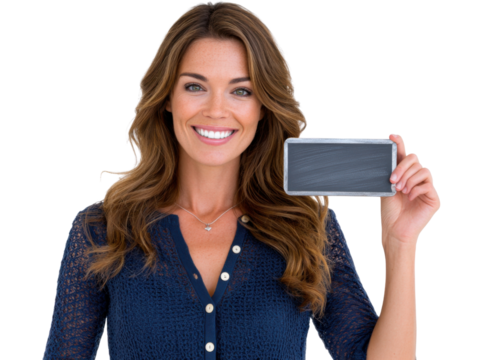 woman holding credit card