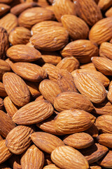 Whole almonds ready for graphic and commercial use. Ideal for Mediterranean cuisine and vegan diets. Perfect image for advertising and illustrations.
