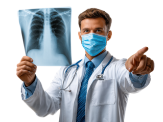 doctor looking at x ray