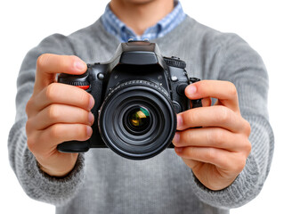 Fototapeta premium man holding a camera