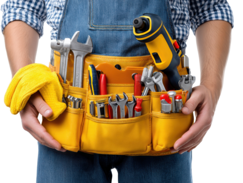 construction worker with hammer