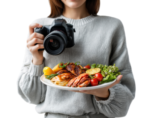 young woman holding a bowl of vegetables