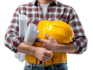 construction worker with hammer