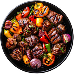 Sizzling Summer Feast with Grilled Meats and Colorful Vegetables