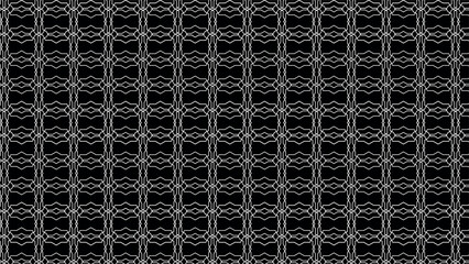 Abstract Black and White Seamless Vector Geometric Pattern, Oriental Inspired Wave Line Texture for Modern Wallpaper, Elegant Tile, and Decorative Interior Design