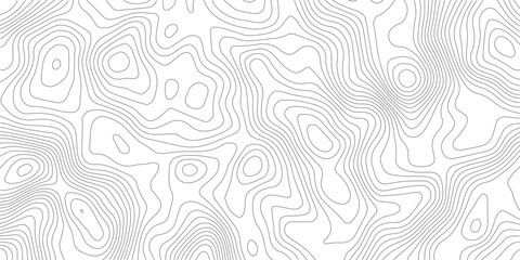 Topographic map pattern background vector. Abstract mountain terrain map background with abstract shape line texture. 