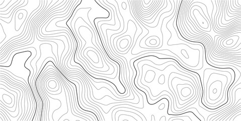 Topographic map pattern background vector. Abstract mountain terrain map background with abstract shape line texture. 