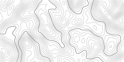 Topographic map pattern background vector. Abstract mountain terrain map background with abstract shape line texture. 