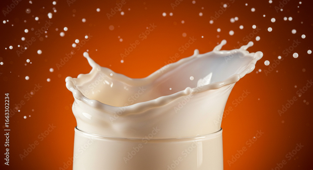 Poster a dynamic image captures the moment of a liquid splash, showcasing the fluid's movement and creating