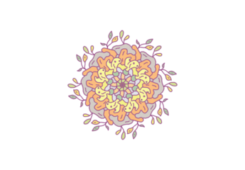 cute mandala abstract floral background for decoration and cover book