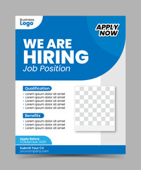 We are hiring social media template