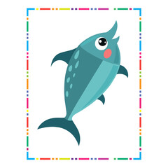 Obraz premium Classroom Animal Decorations vector art for kids page 69