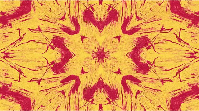 Abstract stopmotion animation with artistic handdrawn patterns in seamless 4k loop