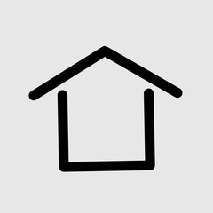 home icon on a white background