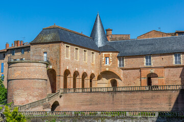 Historic Berbie palace in the center of Albi, France