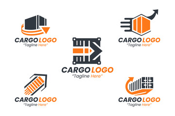 5 Logo Set Logistics and Delivery Service Brand Design