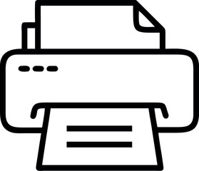 Vector business icon vector art of printer icon