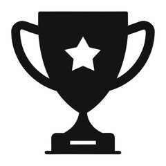 Trophy icon vector . Winner Trophy cup icon. victory cup icon. trophy icon in trendy flat style. 