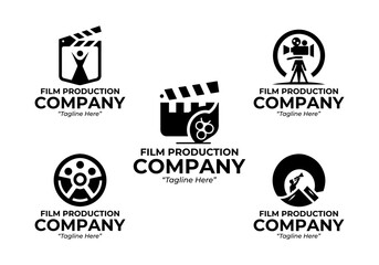 5 Production Company Logo Set Professional Studio Identity