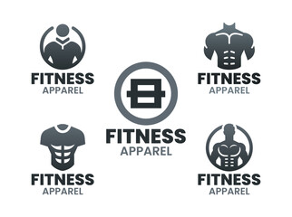 5 Apparel Logo Set Modern Activewear Brand Design