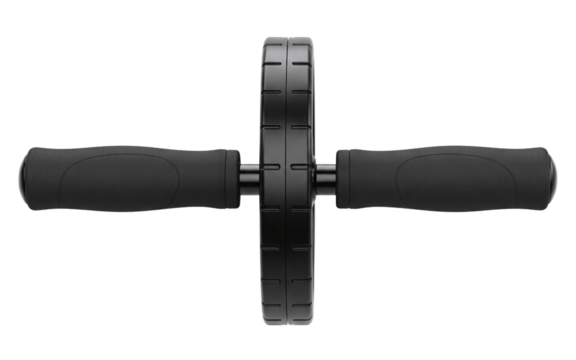 Black ab roller wheel for fitness