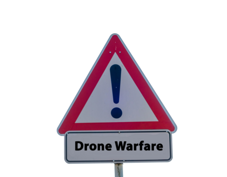 Isolated Sign Drone Warfare 