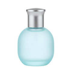 Small frosted glass perfume bottle mockup