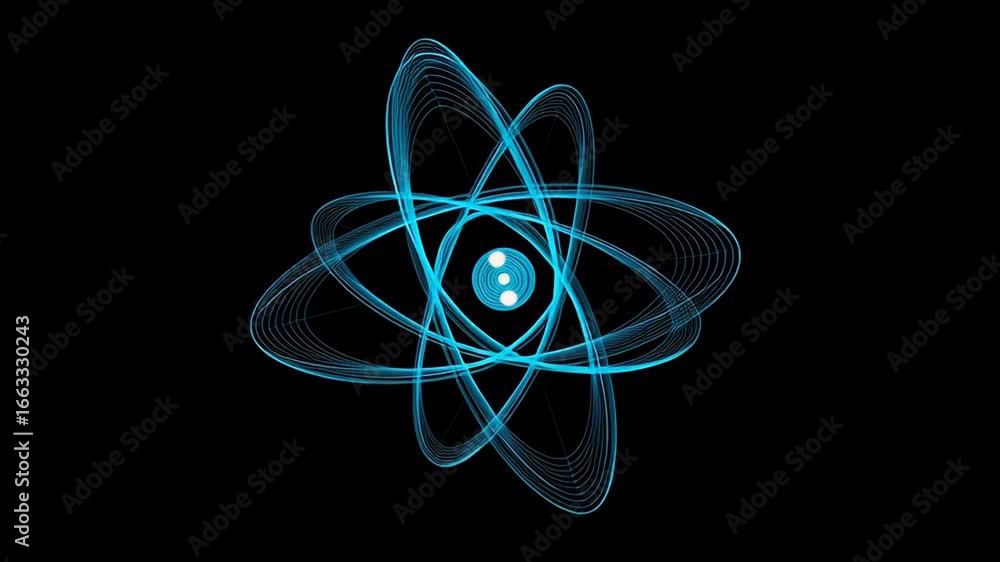 Poster understanding atomic structure through visual representation of atomic models and theories in scienc