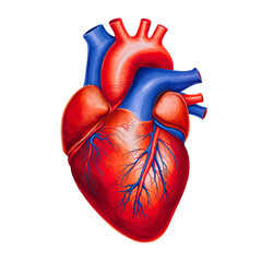 Realistic Anatomical Human Heart Illustration