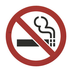 Clear no smoking sign symbolizing health and clean air for public spaces