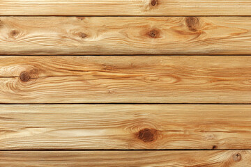 Fototapeta premium Light Brown Wooden Planks with Natural Grain Texture Background