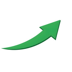 Green Arrow PNG – Directional Symbol Graphic – Isolated on Transparent Background PNG for Infographics, Design & Presentations