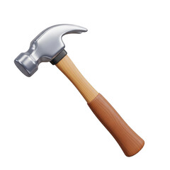 Claw hammer tool isolated on transparent background