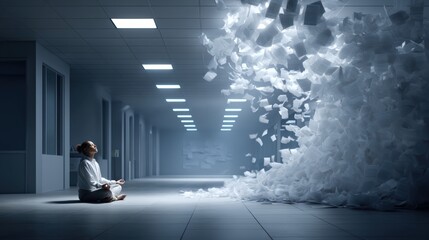 Professional conceptual image for stress awareness campaign