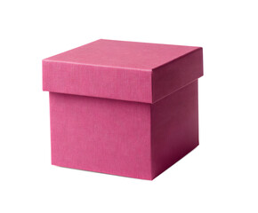 Pink box with a patterned surface
